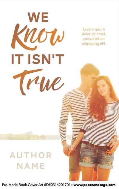 Pre-Made Book Cover ID#0314201701 (We Know it isn't True)