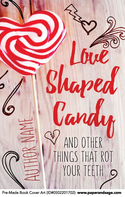 Pre-Made Book Cover ID#0502201702 (Love Shaped Candy)
