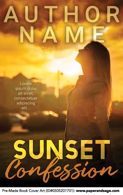 Pre-Made Book Cover ID#0505201701 (Sunset Confessions)