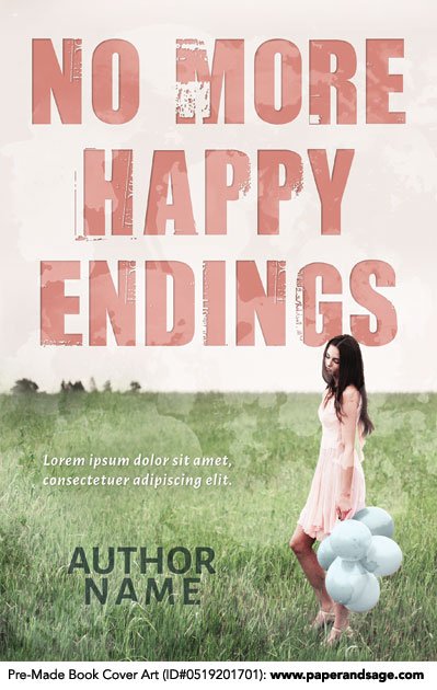 Pre-Made Book Cover ID#0519201701 (No More Happy Endings)