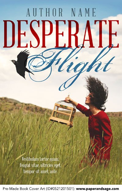 Pre-Made Book Cover ID#0521201501 (Desperate Flight)