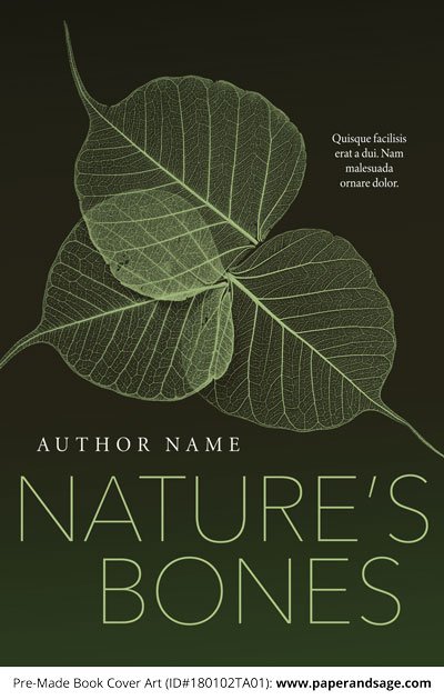 Pre-Made Book Cover ID#180102TA01 (Nature's Bones)