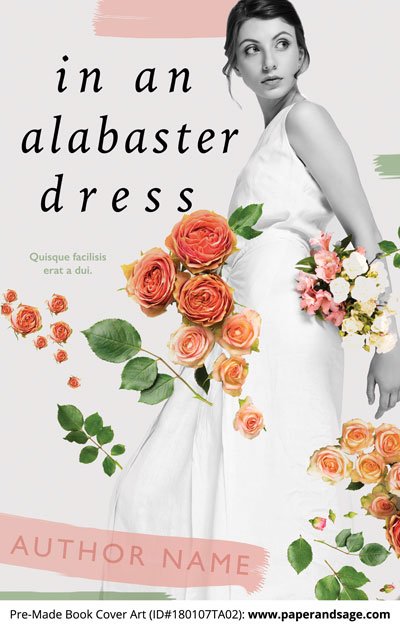 Pre-Made Book Cover ID#180107TA02 (In an Alabaster Dress)