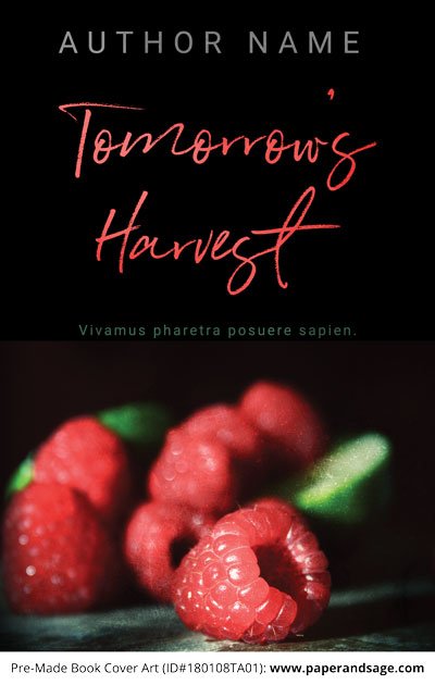 Pre-Made Book Cover ID#180108TA01 (Tomorrow's Harvest)