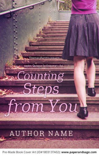 Pre-Made Book Cover ID#180313TA02 (Counting Steps from You)