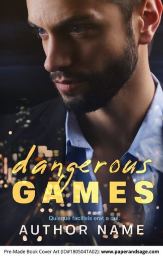 Pre-Made Book Cover ID#180504TA02 (Dangerous Games)