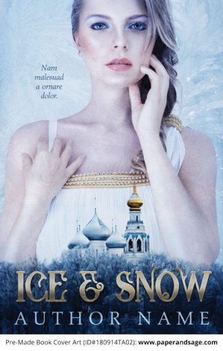 Pre-Made Book Cover ID#180914TA02 (Ice & Snow)