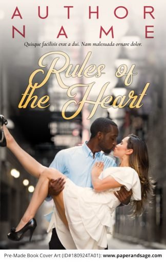 Pre-Made Book Cover ID#180924TA01 (Rules of the Heart)