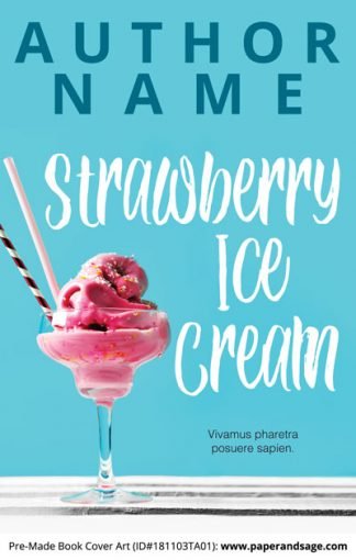 Pre-Made Book Cover ID#181103TA01 (Strawberry Ice Cream)
