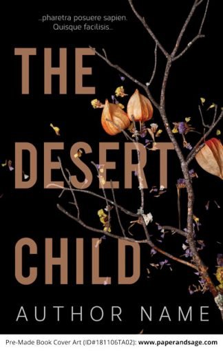 Pre-Made Book Cover ID#181106TA02 (The Desert Child)