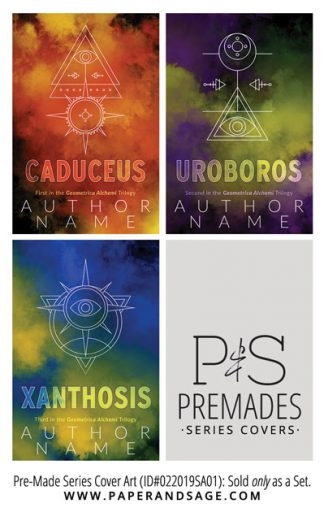 PreMade Series Covers ID#022019SA01 (Geometrica Alchemi Trilogy, Only Sold as a Set)