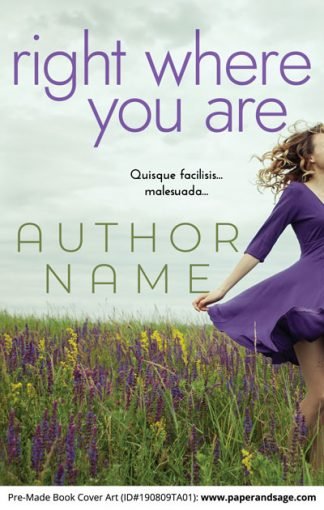 Pre-Made Book Cover ID#190809TA01 (Right Where You Are)
