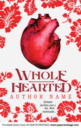 Pre-Made Book Cover ID#191004TA02 (Whole Hearted)