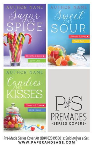 PreMade Series Covers ID#102019SB01 (Sweets and Love Series, Only Sold as a Set)