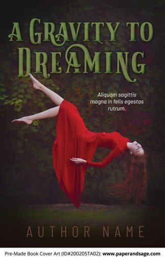 Pre-Made Book Cover ID#200205TA02 (A Gravity to Dreaming)