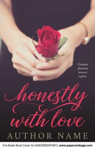 Pre-Made Book Cover ID#200504TA01 (Honestly with Love)