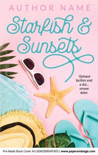 Pre-Made Book Cover ID#200604TA01 (Starfish & Sunsets)