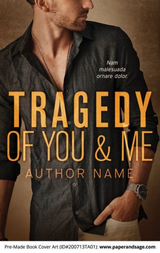 Pre-Made Book Cover ID#200713TA01 (Tragedy of You and Me)