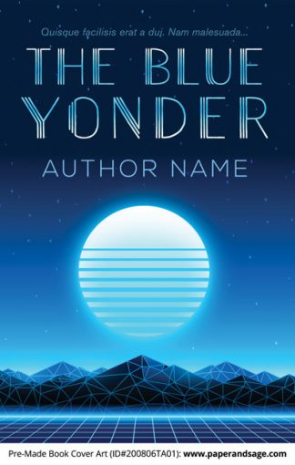Pre-Made Book Cover ID#200806TA01 (The Blue Yonder)