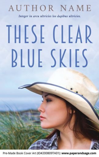 Pre-Made Book Cover ID#200809TA01 (These Clear Blue Skies)