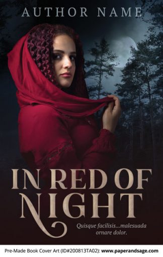 Pre-Made Book Cover ID#200813TA02 (In Red of Night)