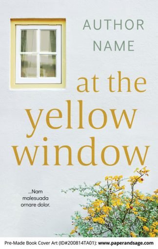 Pre-Made Book Cover ID#200814TA01 (At the Yellow Window)