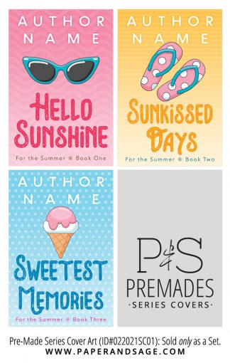 PreMade Series Covers ID#022021SC01 (For the Summer Series, Only Sold as a Set)