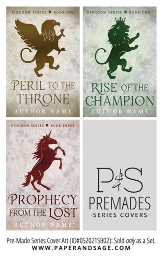 PreMade Series Covers ID#052021SB02 (The Kingdom Series, Only Sold as a Set)