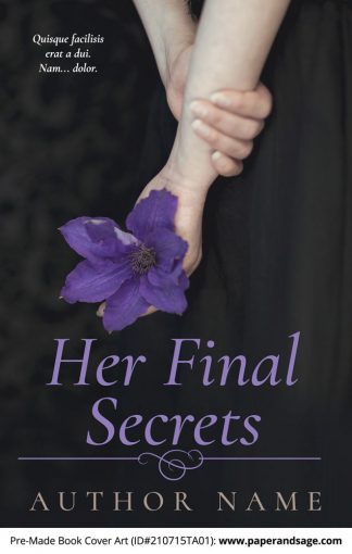 PreMade Book Cover ID#210715TA01 (Her Final Secrets)