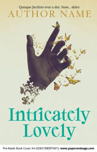 PreMade Book Cover ID#210809TA01 (Intricately Lovely)