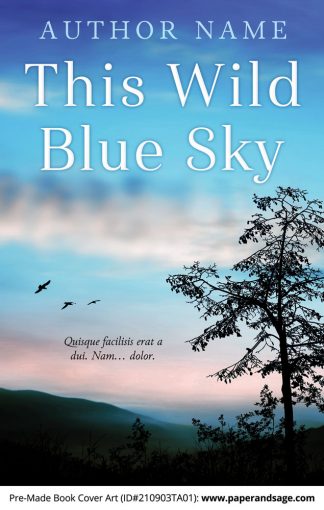 PreMade Book Cover ID#210903TA01 (This Wild Blue Sky)