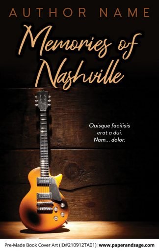 PreMade Book Cover ID#210912TA01 (Memories of Nashville)