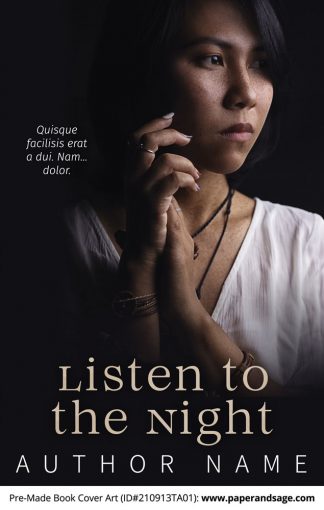 PreMade Book Cover ID#210913TA01 (Listen to the Night)