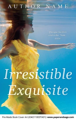 PreMade Book Cover ID#211003TA01 (Irresistible Exquisite)