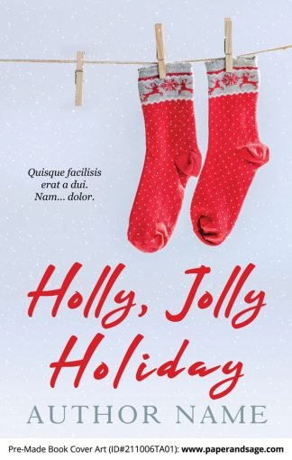 PreMade Book Cover ID#211006TA01 (Holly, Jolly Holiday)