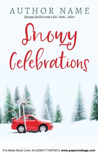 PreMade Book Cover ID#211104TA01 (Snowy Celebrations)