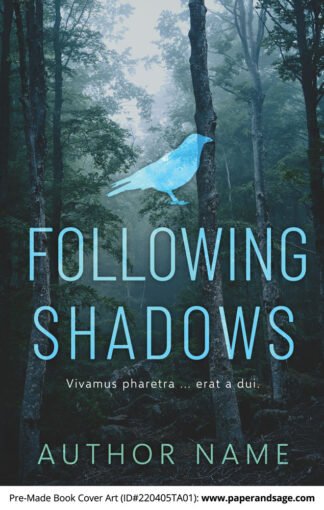 PreMade Book Cover ID#220405TA01 (Following Shadows)